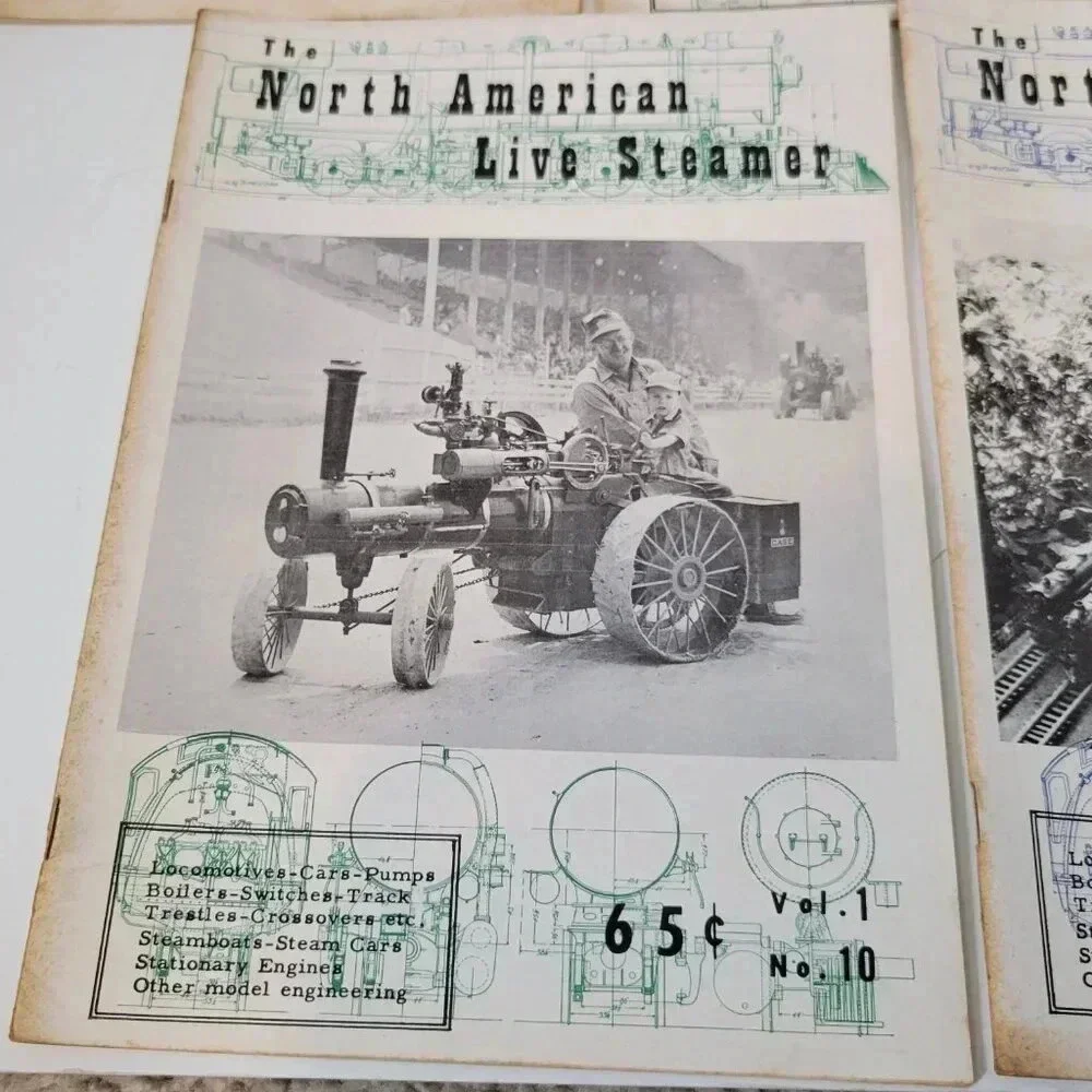 The North American Live Steamer Magazine Lot of 7 1956 Railroad Vintage RARE